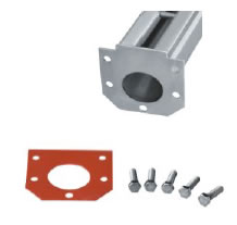 slotted channel photo with screws and flange